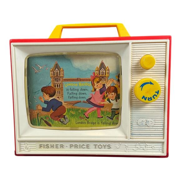 Fisher-Price Movie Viewer Theater 2 Films London Bridge Row Row Row Your Boat - Picture 5 of 13